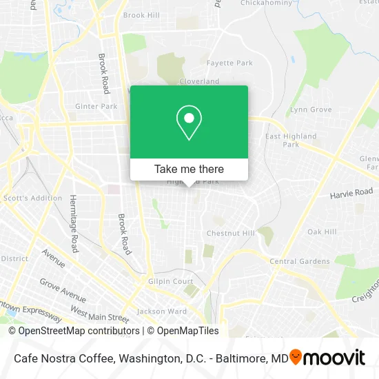 Cafe Nostra Coffee map