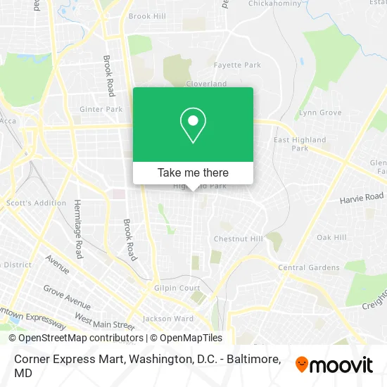 Corner Express Mart map