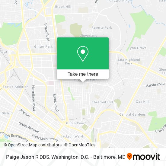 Mapa de Paige Jason R DDS