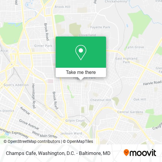 Champs Cafe map