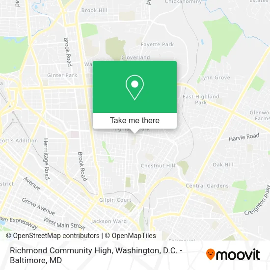 Richmond Community High map