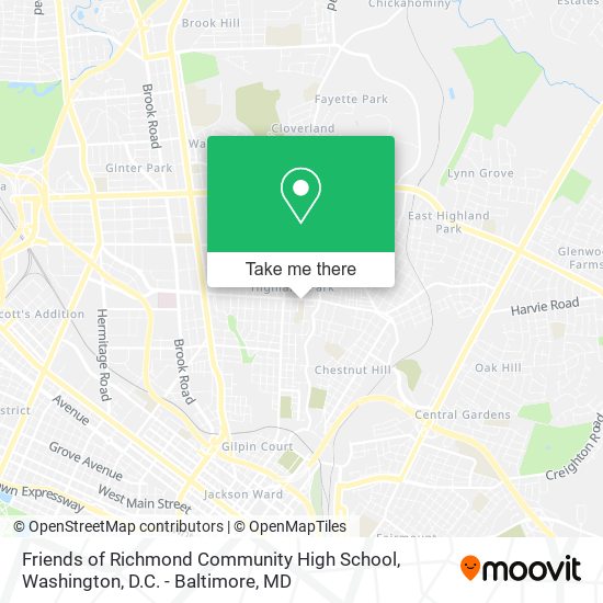Friends of Richmond Community High School map