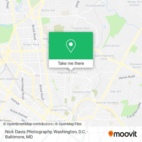 Mapa de Nick Davis Photography