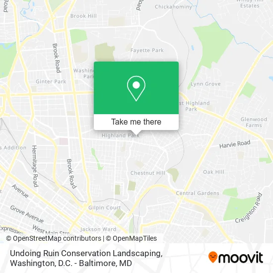 Undoing Ruin Conservation Landscaping map