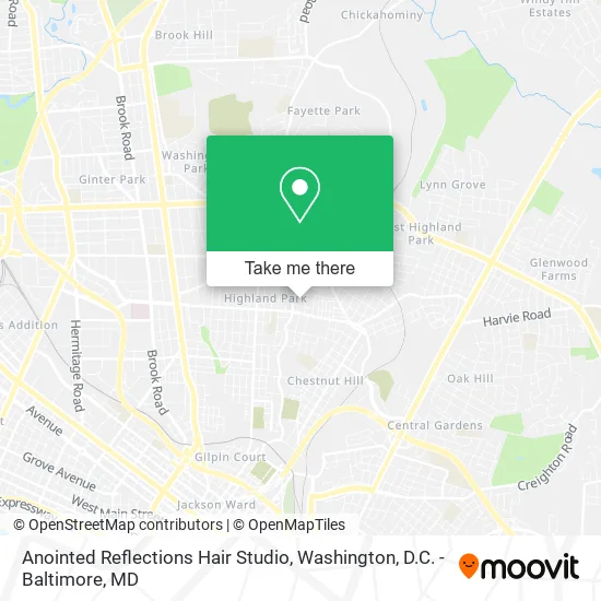 Anointed Reflections Hair Studio map