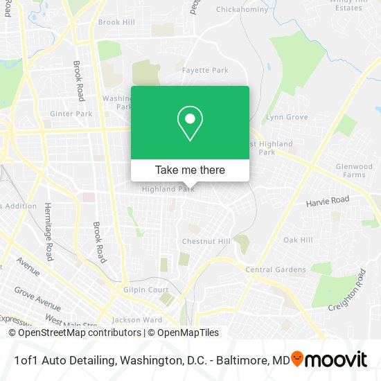 1of1 Auto Detailing map