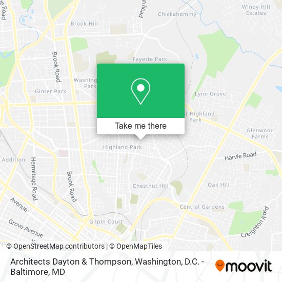 Mapa de Architects Dayton & Thompson
