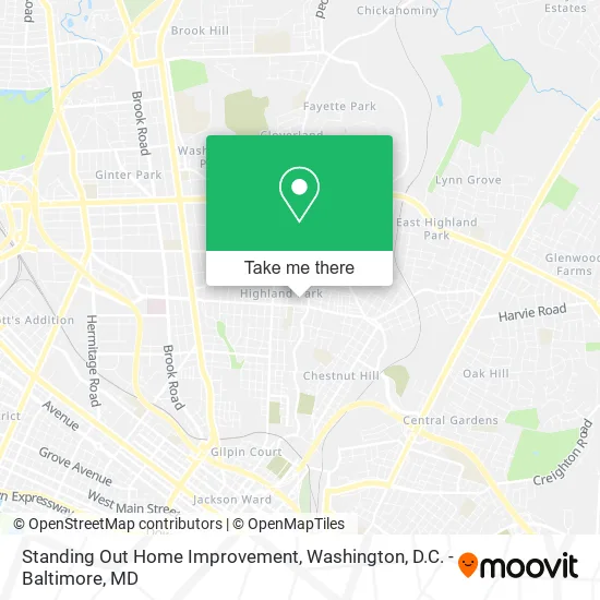 Standing Out Home Improvement map