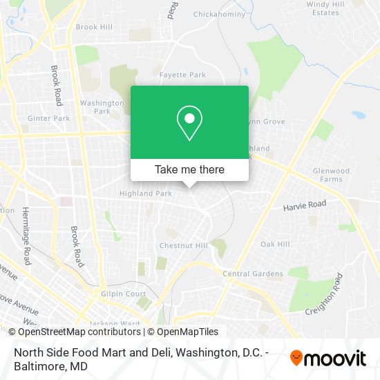 North Side Food Mart and Deli map