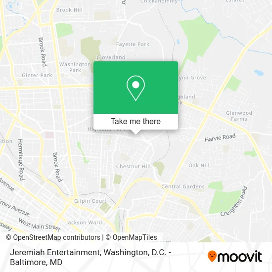 Jeremiah Entertainment map