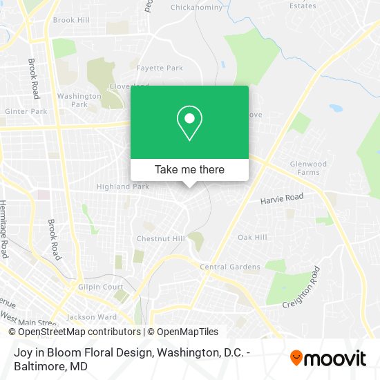 Joy in Bloom Floral Design map