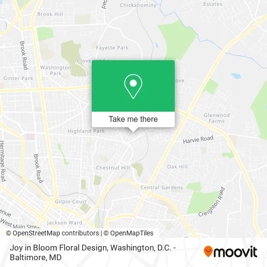 Joy in Bloom Floral Design map