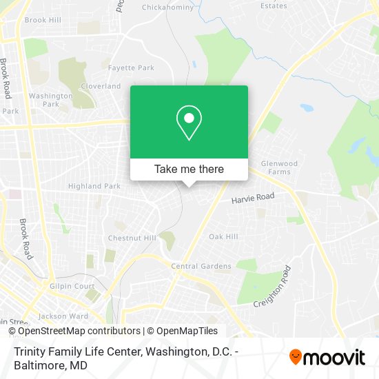 Trinity Family Life Center map