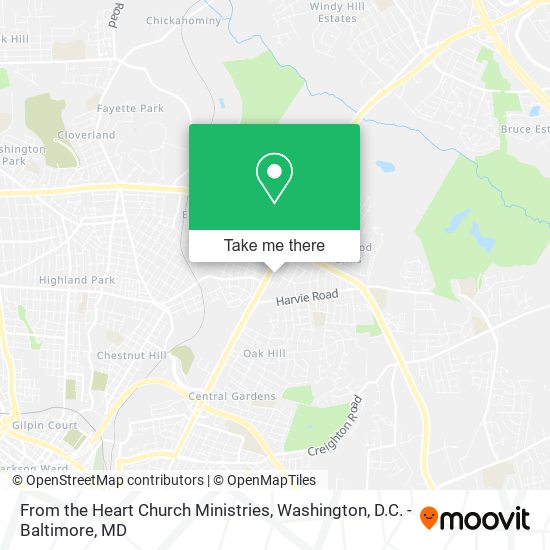 From the Heart Church Ministries map