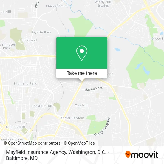 Mayfield Insurance Agency map