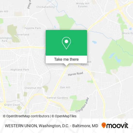 WESTERN UNION map