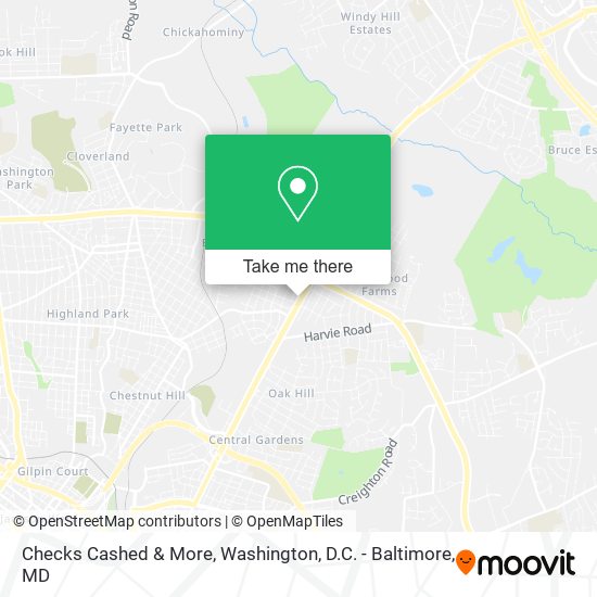 Checks Cashed & More map
