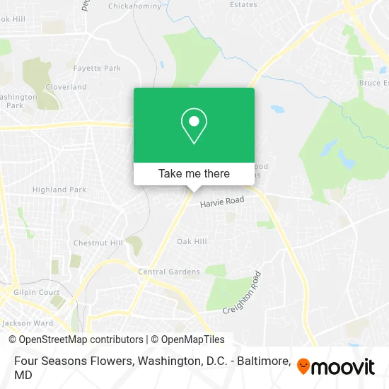 Four Seasons Flowers map