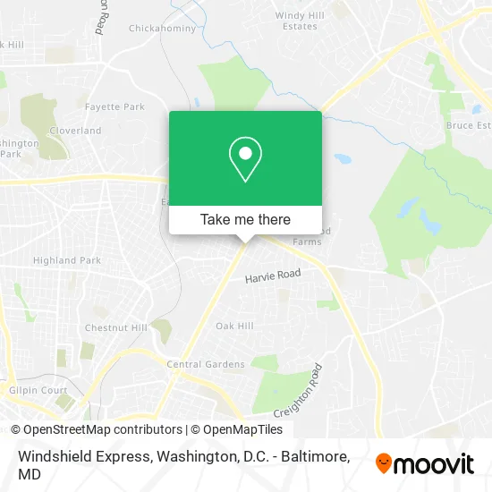 Windshield Express map