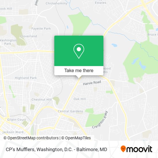 CP's Mufflers map