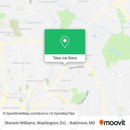 Sherwin-Williams map