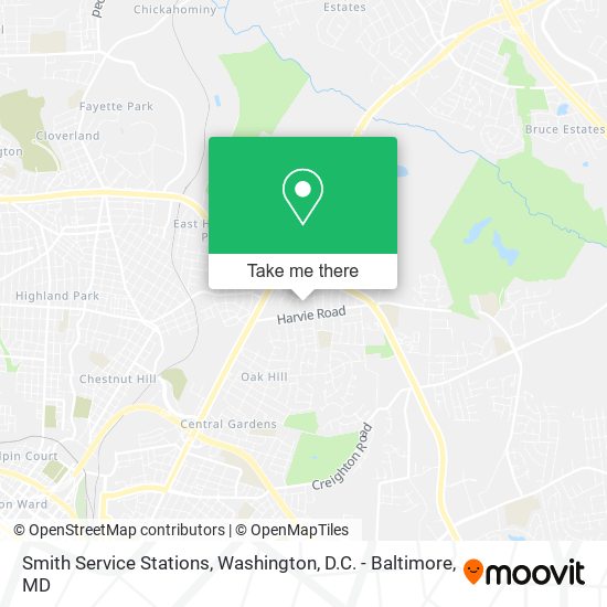 Smith Service Stations map