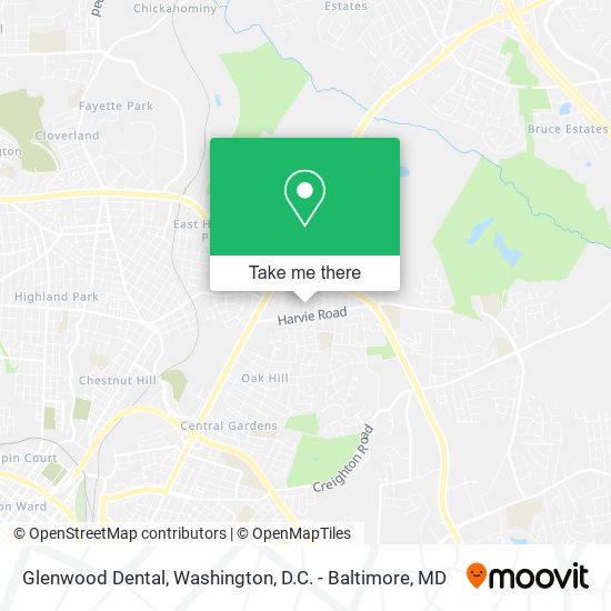 Glenwood Dental map