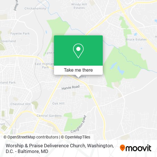 Worship & Praise Deliverence Church map