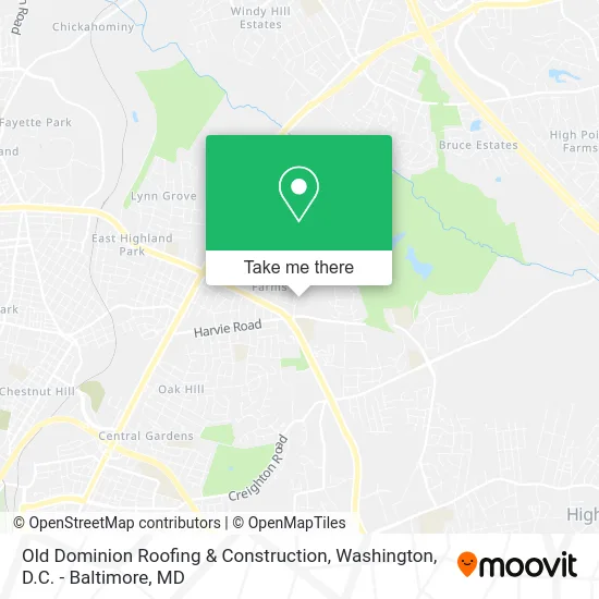 Old Dominion Roofing & Construction map