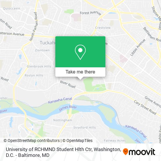 Mapa de University of RCHMND Student Hlth Ctr