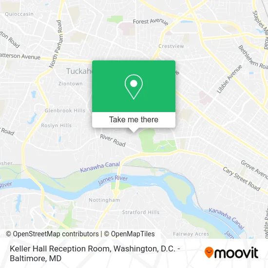 Keller Hall Reception Room map