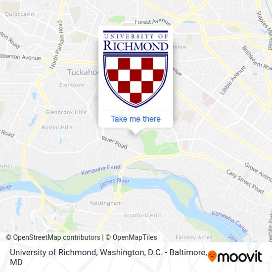 University of Richmond map