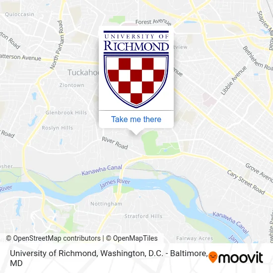 University of Richmond map