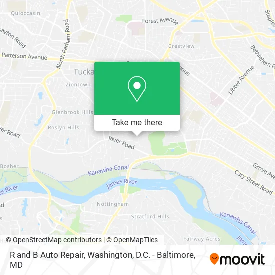 R and B Auto Repair map