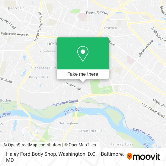 Haley Ford Body Shop map