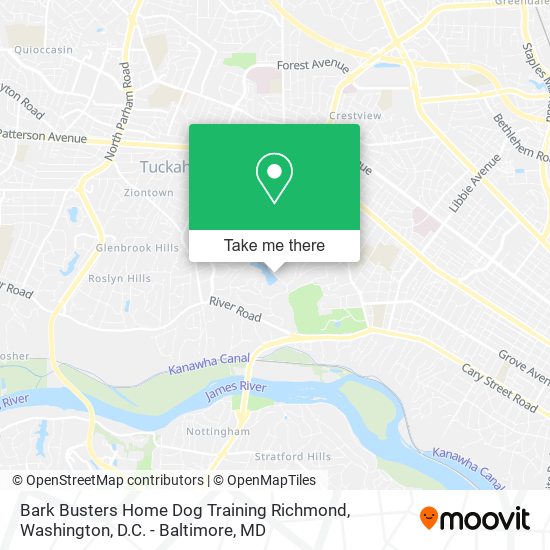 Bark Busters Home Dog Training Richmond map