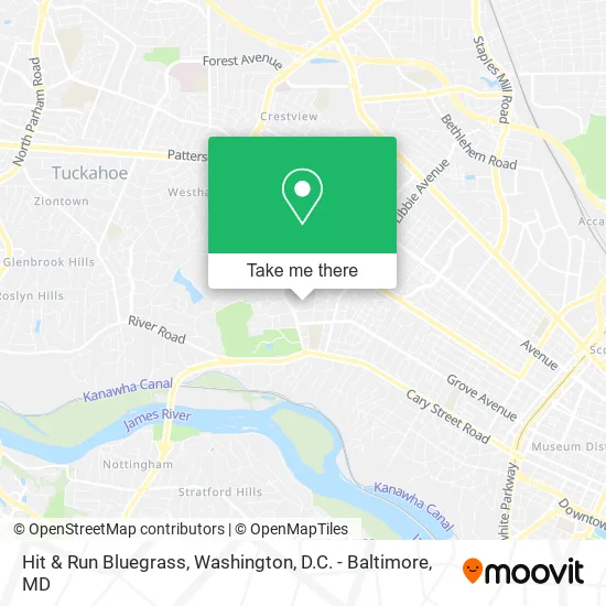 Hit & Run Bluegrass map