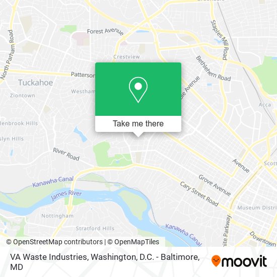 Mapa de VA Waste Industries