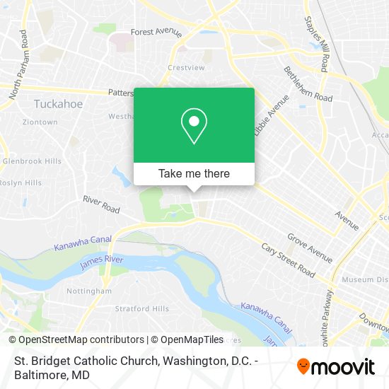 St. Bridget Catholic Church map