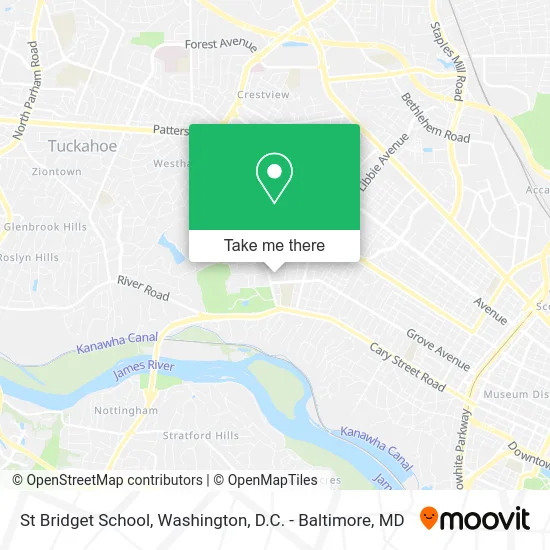 St Bridget School map