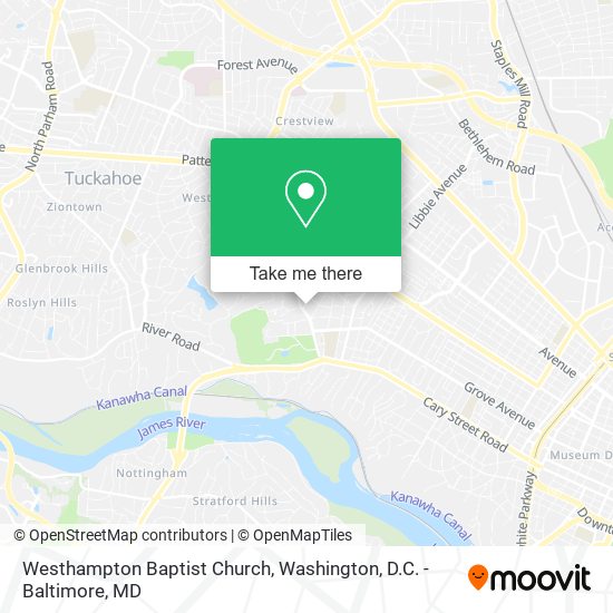 Westhampton Baptist Church map