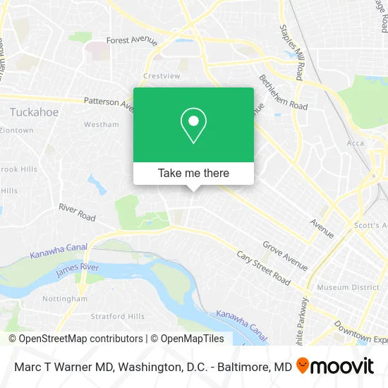 Marc T Warner MD map