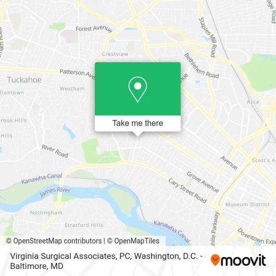 Virginia Surgical Associates, PC map