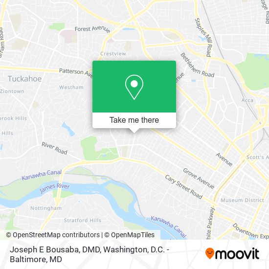 Mapa de Joseph E Bousaba, DMD