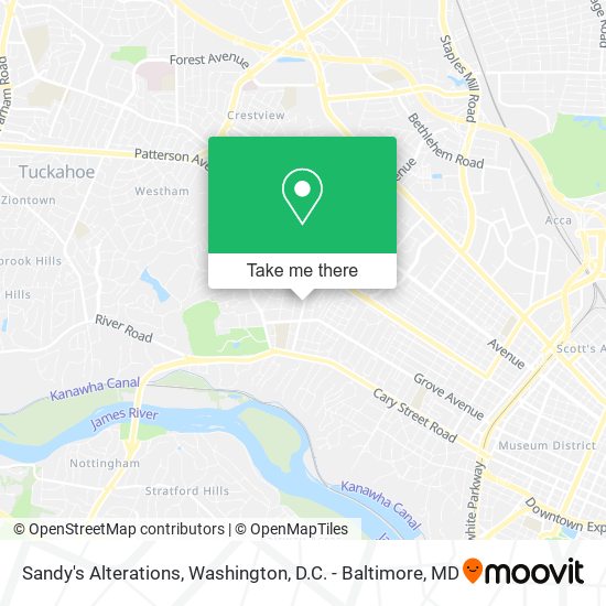 Sandy's Alterations map