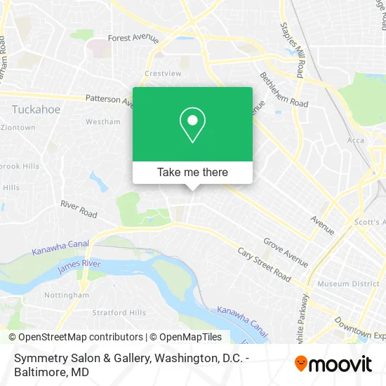 Symmetry Salon & Gallery map