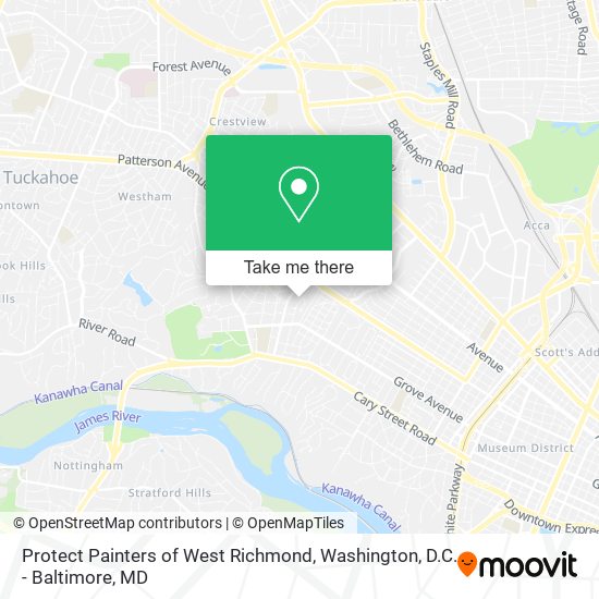 Mapa de Protect Painters of West Richmond