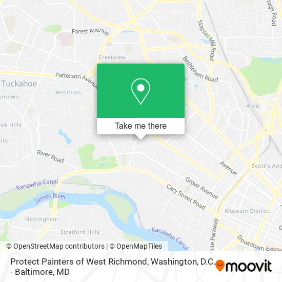 Protect Painters of West Richmond map