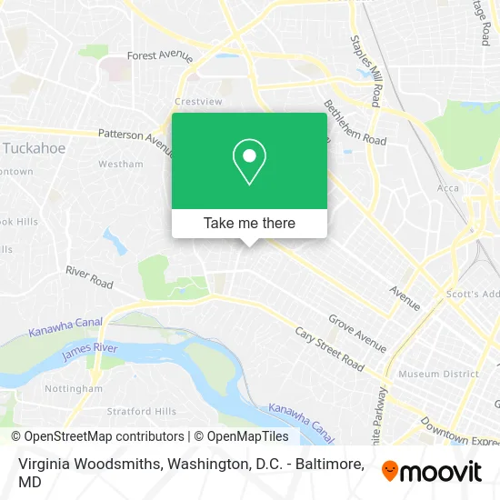 Virginia Woodsmiths map