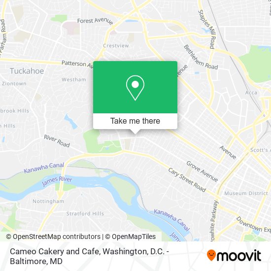 Mapa de Cameo Cakery and Cafe